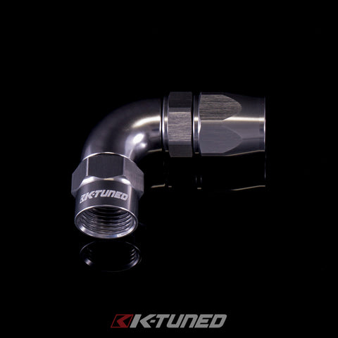 Aluminum Hose End 90° (Titanium)
