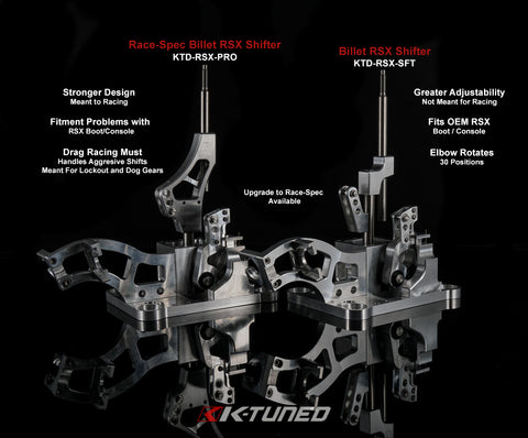 Billet RSX Shifter vs Race-Spec Billet RSX Shifter