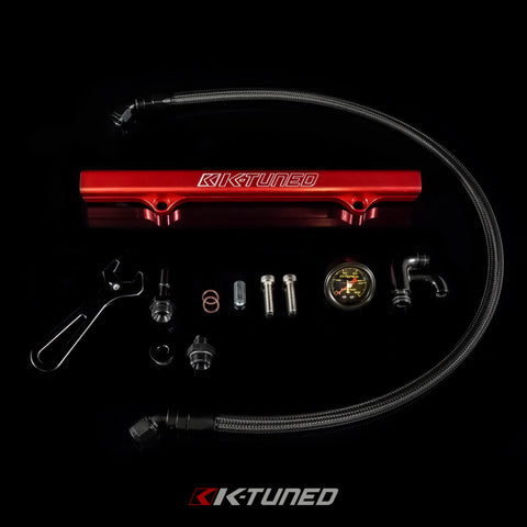 Center feed fuel system with gauge