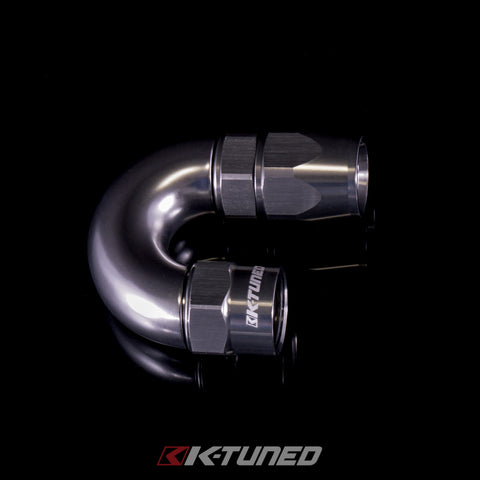 Aluminum Hose End 180° (Titanium)