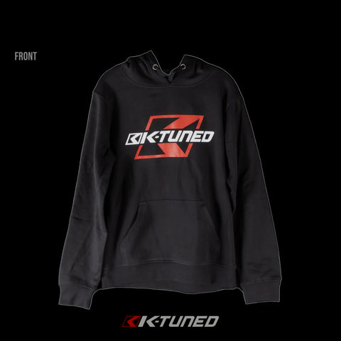 New* K-Tuned Hoodie - White and Red Logo on Black