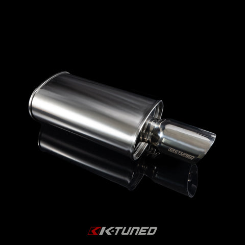 Universal Muffler - Polished / Long (Center Inlet / Outlet)