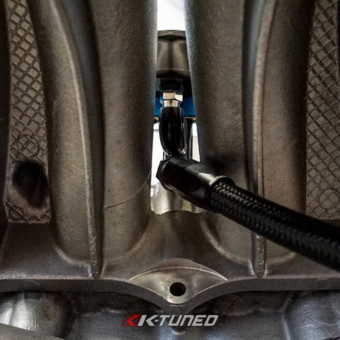 Center Mount Fuel Rail Fitting  Gauge and 6AN Ports
