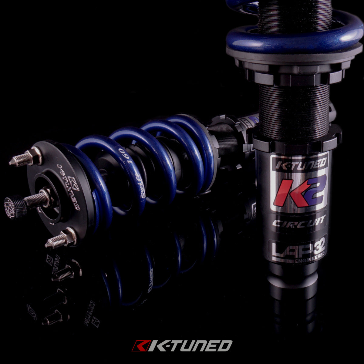 Speed Daddy Coilover Suspension Kit For Honda Civic EG/EK/DC 88-00 – Lowering Springs With Black Perches, 1-4 Inch Drop, Blue Springs