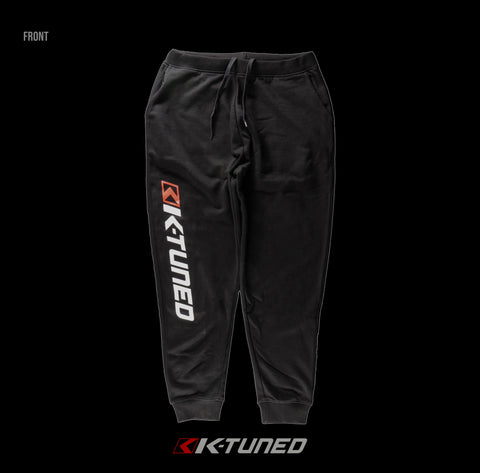 New* K-Tuned Sweatpants - White and Red Logo on Black